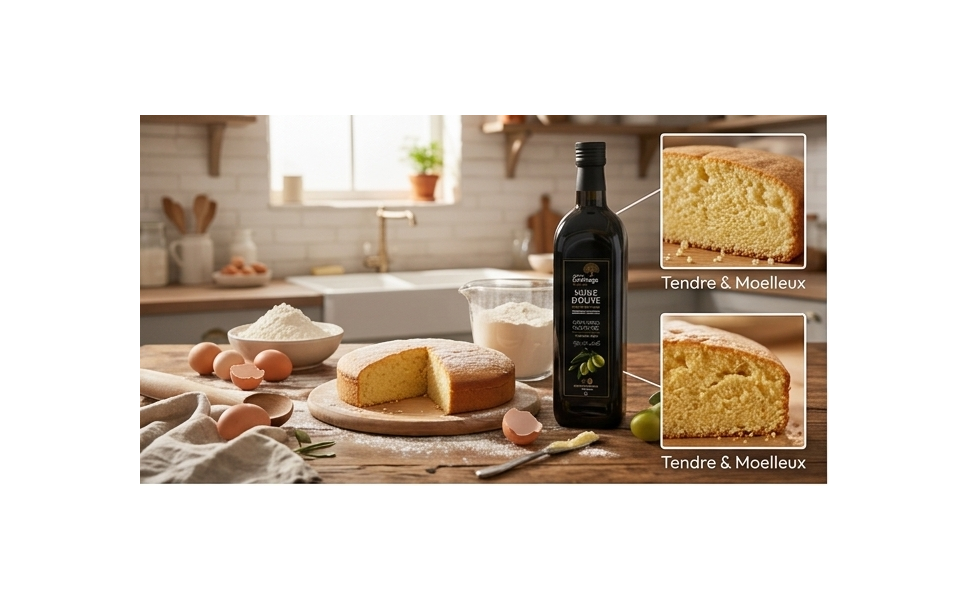 Comment utiliser l’huile d’olive en pâtisserie : conseils pratiques + 3 recettes moelleuses